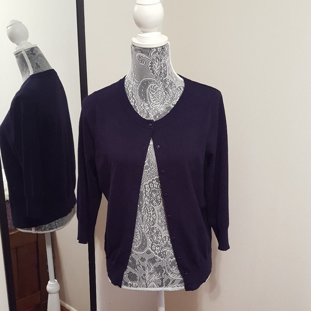 Navy Blue Cardigan